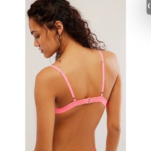NWT We are HAH x Free People On the Double Bralette in Bubblegum Sz Small - Picture 2 of 4